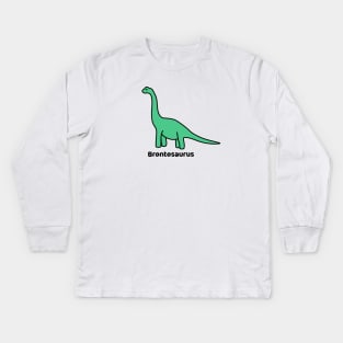 Brontosaurus Kids Long Sleeve T-Shirt